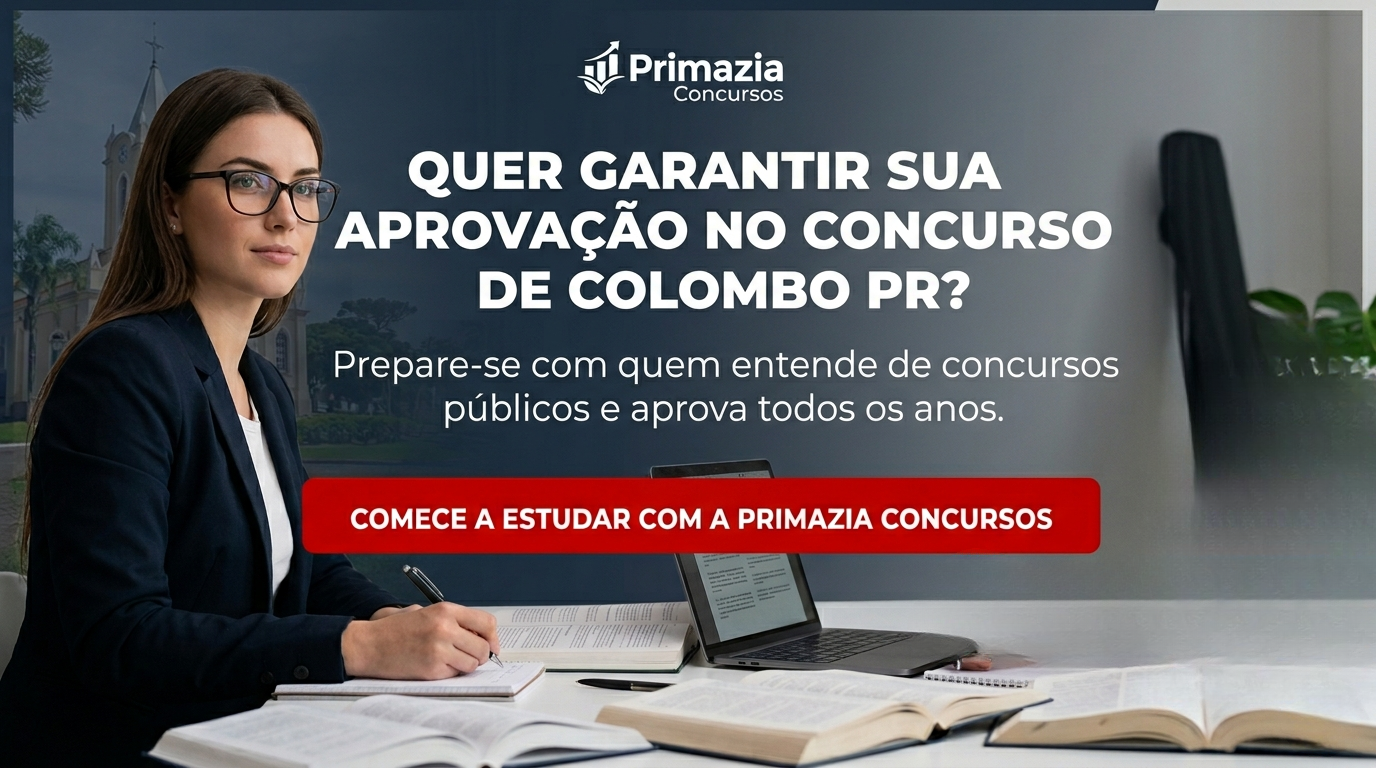 Concurso Colombo PR 2026: edital publicado com 300 vagas para Professor; salário de R$ 2.565