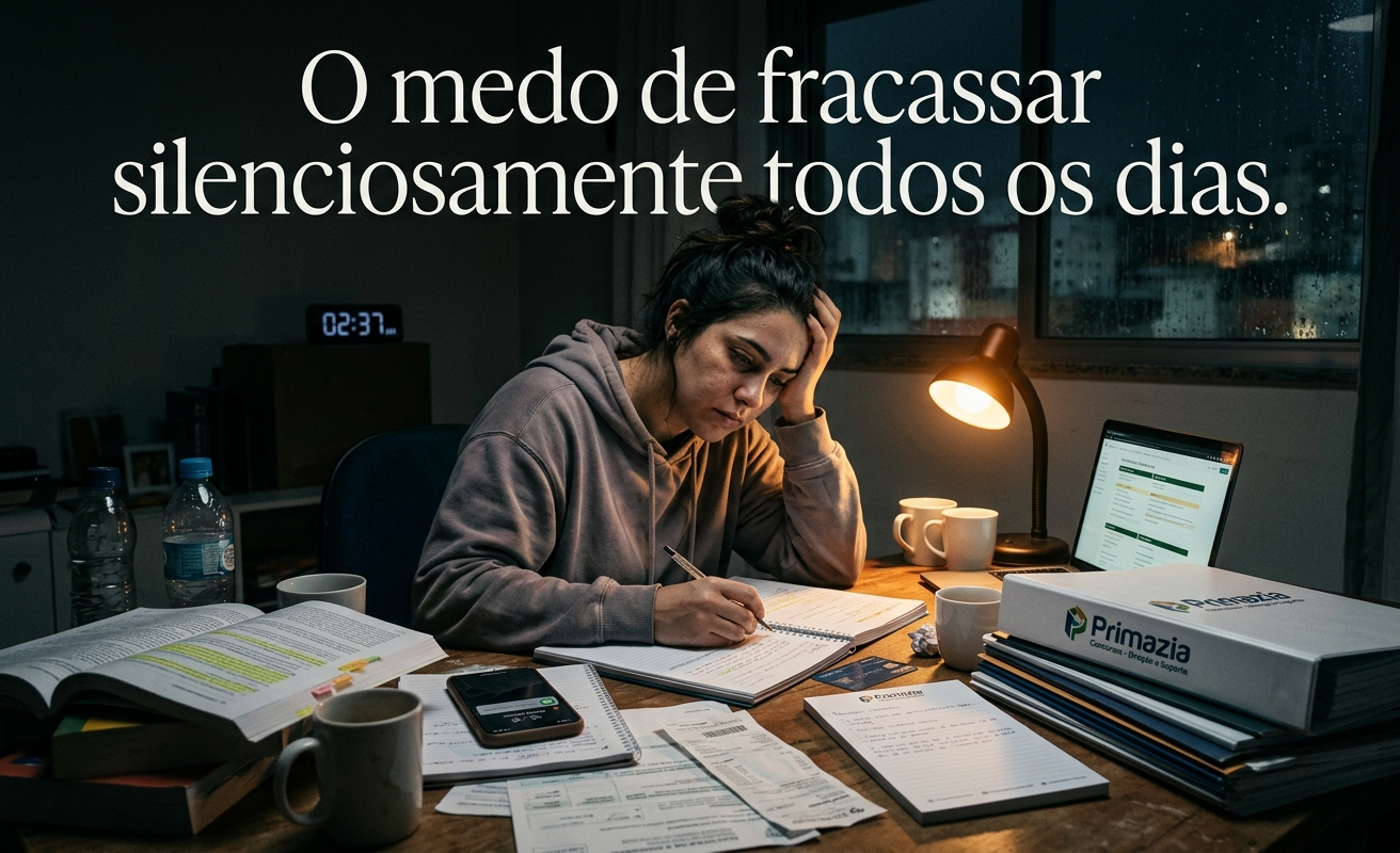 Estudar até doer: a jornada emocional de quem busca estabilidade